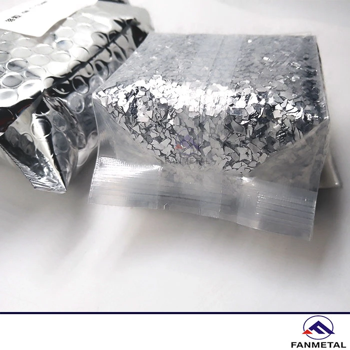 High Purity Chromium Pellets and Vacuum Sealed Packaging